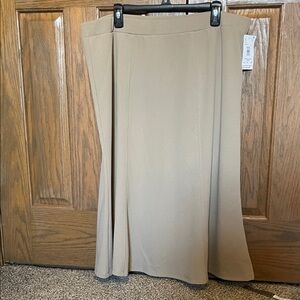 NWT Southern Lady Classic Beige A-Line Skirt